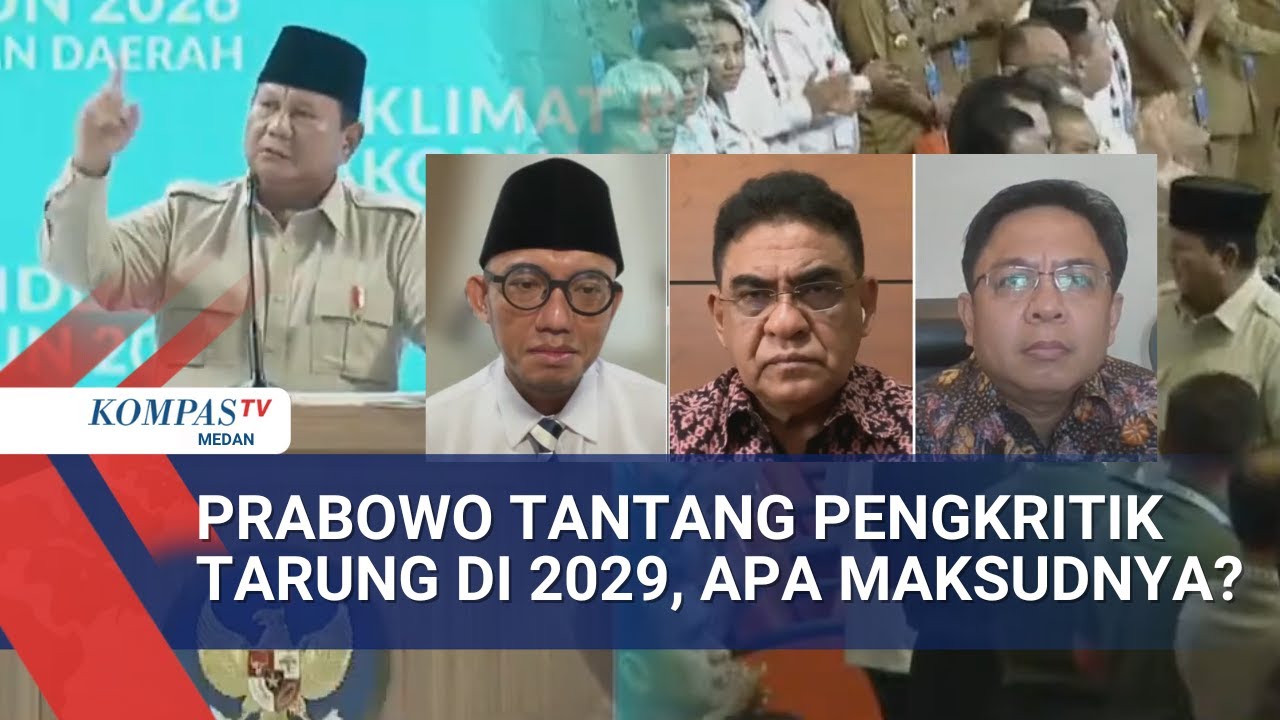 Prabowo Tantang Pengkritik Tarung 2029: Ini Sorotan PDIP-Gerindra, Pengamat Sebut Nama KDM-Purbaya
