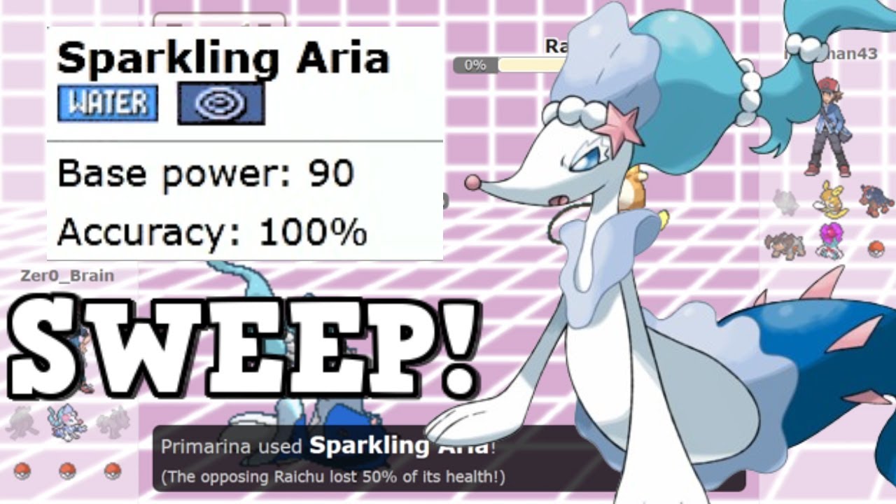 SPARKLING ARIA PRIMARINA SWEEPS! (Pokemon Showdown Random Battles)