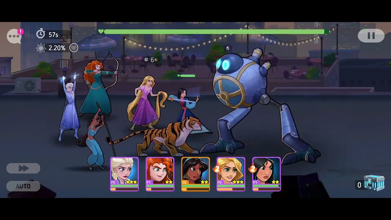 Fighting Invasion with my 3 favorite Disney Princess Teams.| Disney Heroes Battle mode.