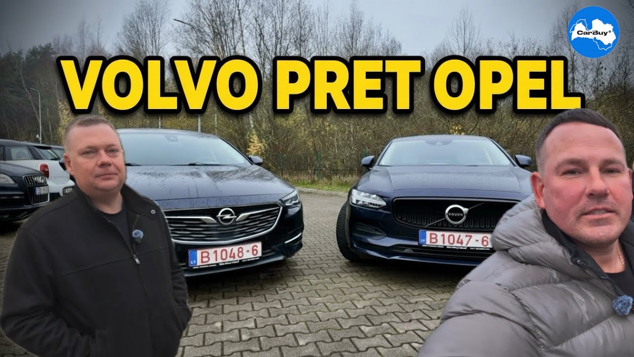KUSTINAM UN SALĪDZINAM  VOLVO S90 AR OPEL INSIGNIA 