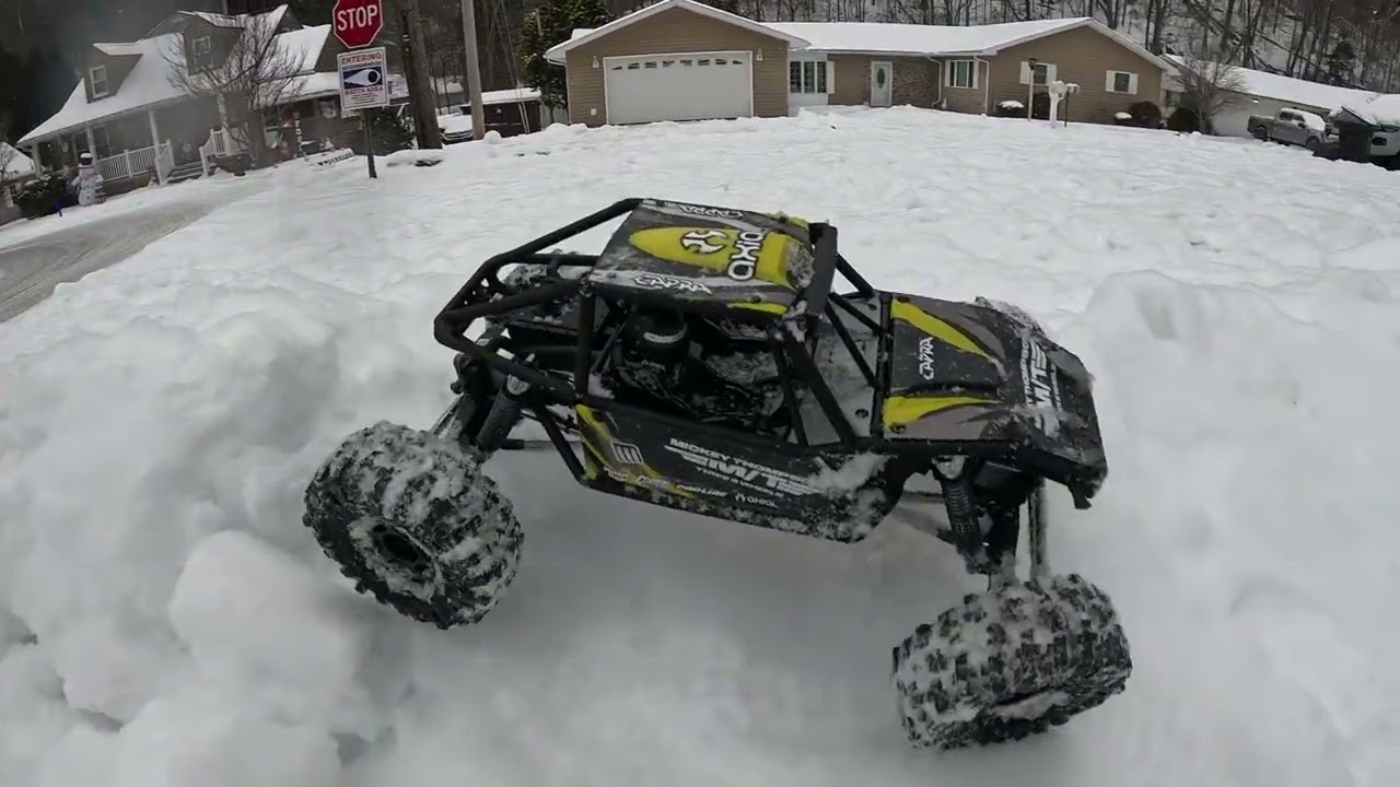 Axial Capra in the snow!