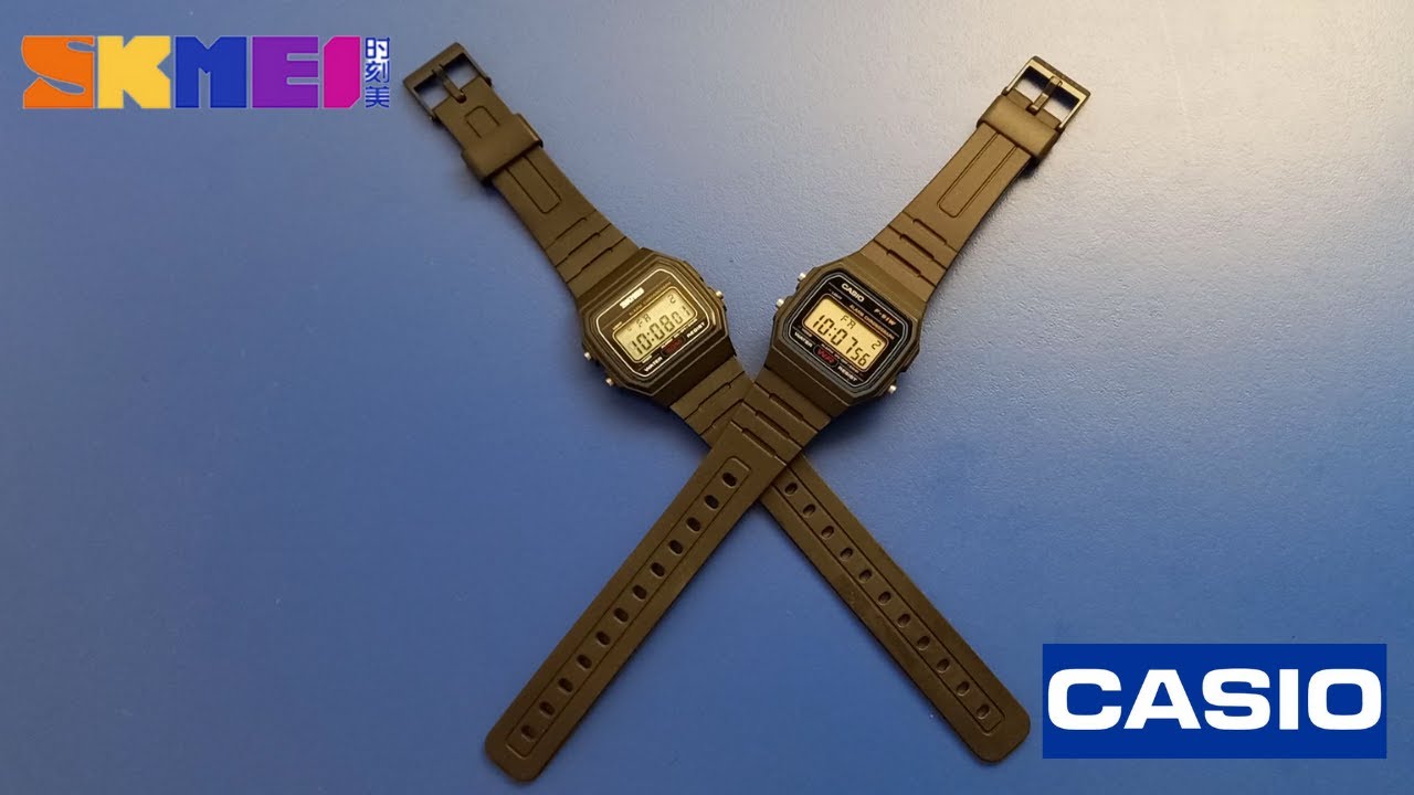 comparativo entre casio f-91w e skmei 1412 (LINK NA DESCRIÇÃO)