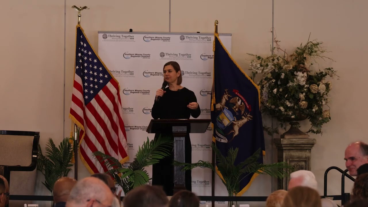 Slotkin Talks Jobs and the Economy at Southern Wayne County Regional Chamber Event