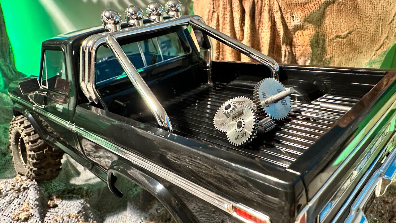 TRX4M F150 High Trail with Injora 48T motor and low range transmission