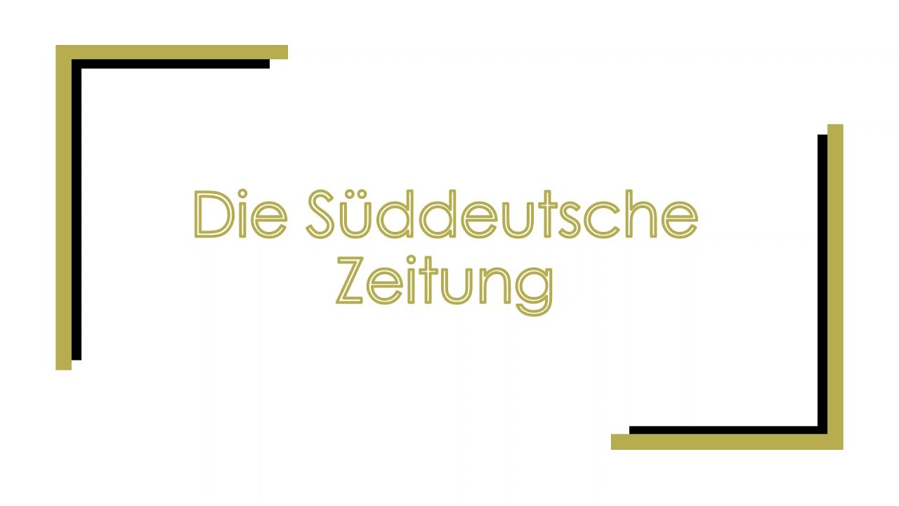 Die S&uuml;ddeutsche Zeitung