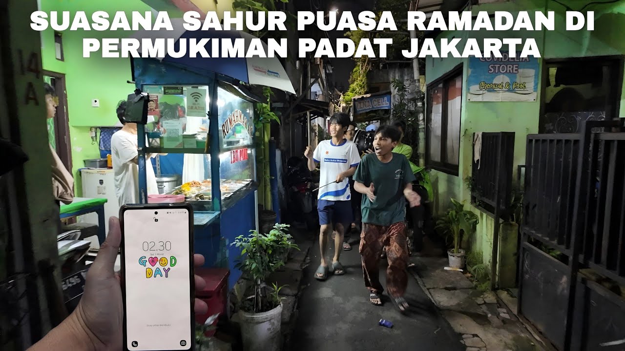 Suasana Waktu Sahur Di Permukiman Padat Jakarta | Ramadan Di Jakarta Indonesia