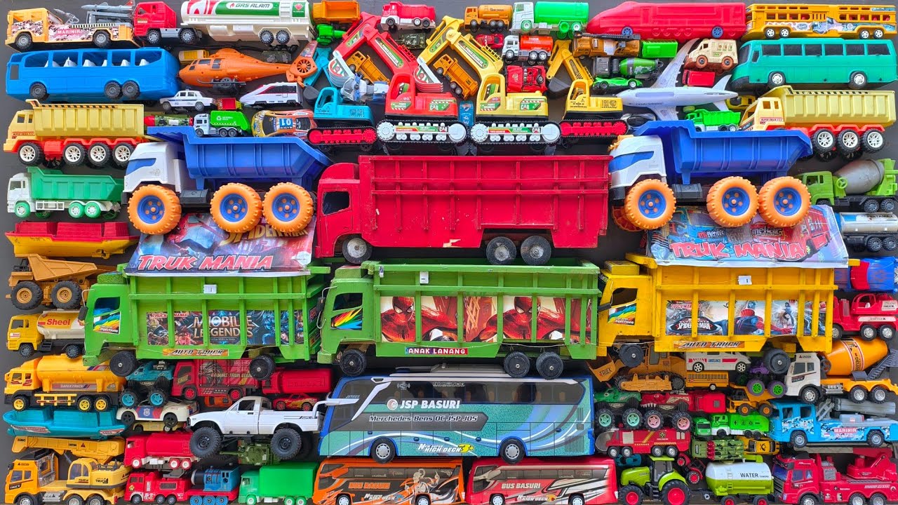 Mobil Mobilan Truk Oleng , Mobil Truk Molen, Mobil Balap, Truk Pasir, Excavator, Mobil Roket, Damkar