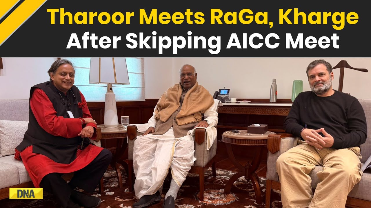 Shashi Tharoor Meets Rahul Gandhi & Kharge, ‘On The Same Page’ After Skipping Kerala AICC Meet