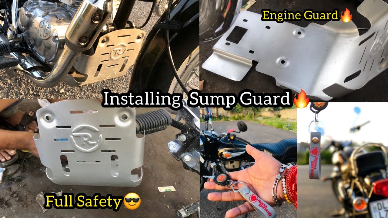 Installing Sump Guard Bullet 350 || Harshid Singh Rajput