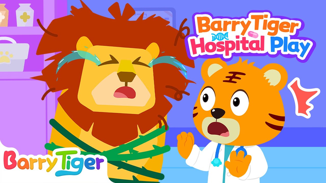 Wait,What?The Lion Is Crying! | Doctor BarryTiger To The Rescue! | Kids Cartoons & Educational Video