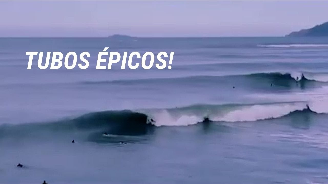 Relembre esse swell &eacute;pico no Campeche em Santa Catarina