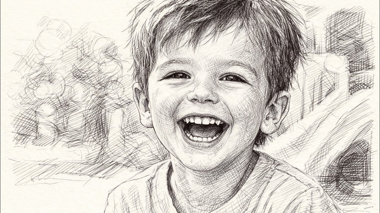 I drew this smile with just a pen! Can you believe it?✍️😊