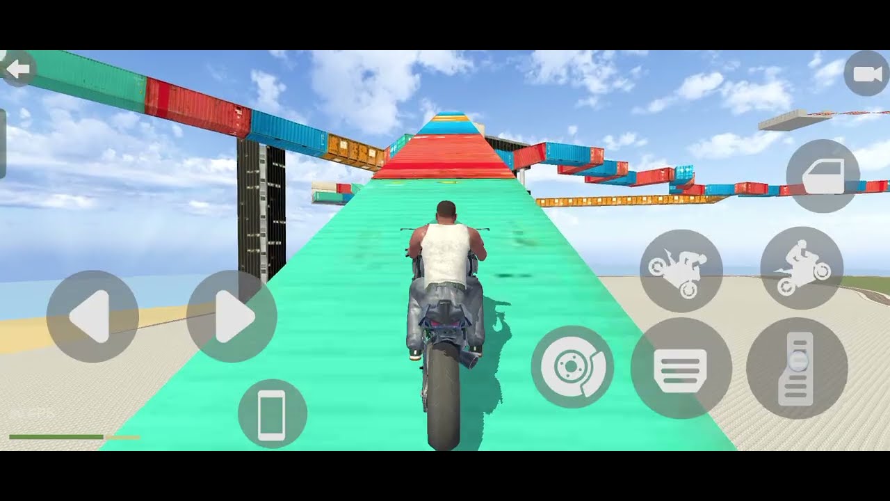 “GTA Mobile ACTION 🔥 | Franklin Bike Parkour Challenge in the Sky!”