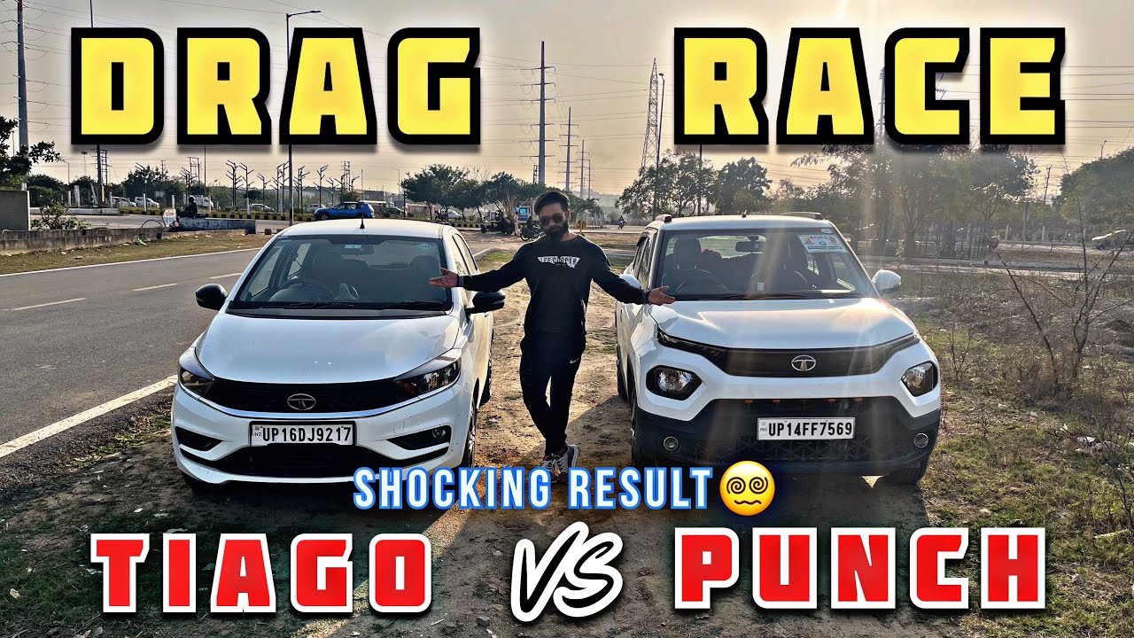 TATA PUNCH vs TIAGO ✅ DRAG RACE || Unexpected result🫣