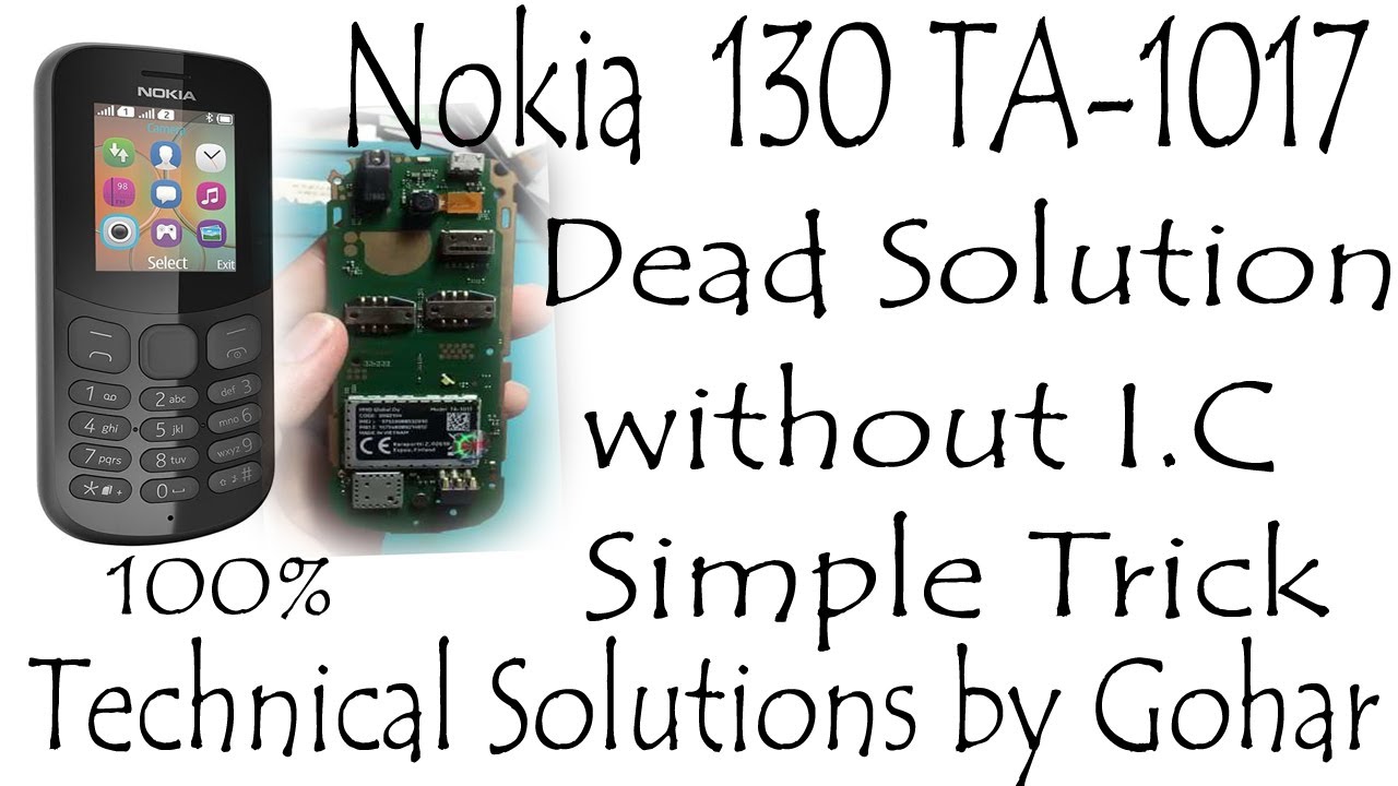 Nokia ta 1017 Dead no power | Simple solution | Nokia 130 dead solution | Power Problem Solution