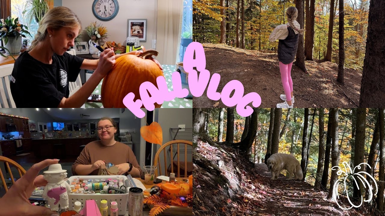 ALL OF THE FALL ACTIVITIES | Pumpkin carving, walks & fall crafts !