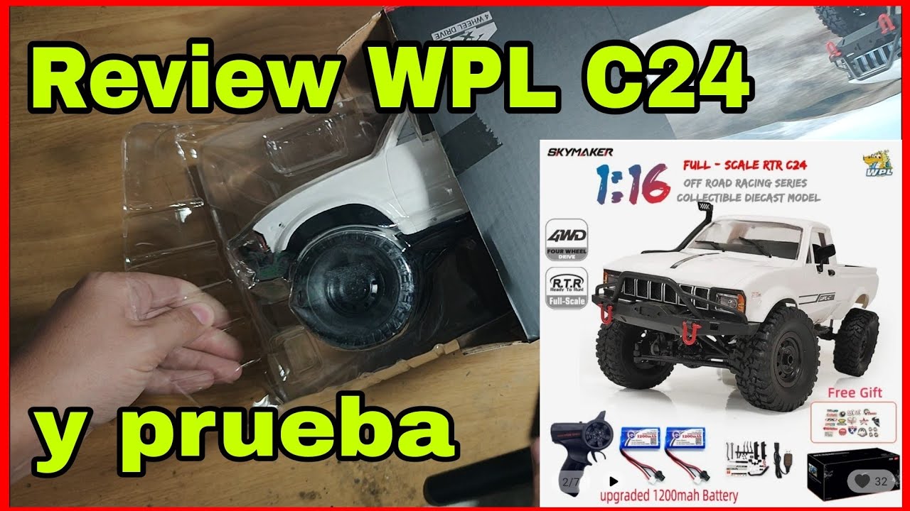 Review WPL C24 y prueba/ Toyota Hilux 82