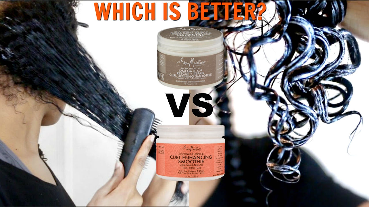 Which One Is Better: Shea Moisture Sacha Inchi Curl Defining Smoothie Review + DEMO