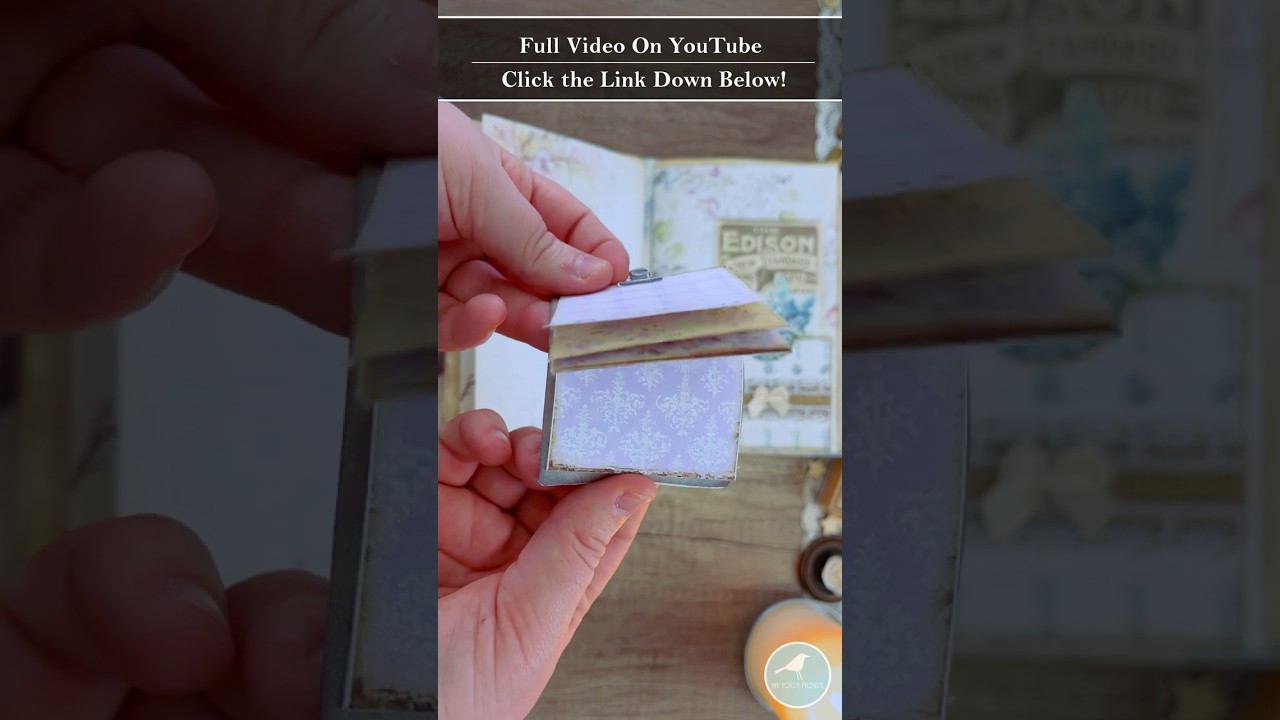 HIDDEN PAPERCLIP MINI CLIPBOARD EMBELLISHMENT💜 | My Porch Prints Junk Journal Ideas