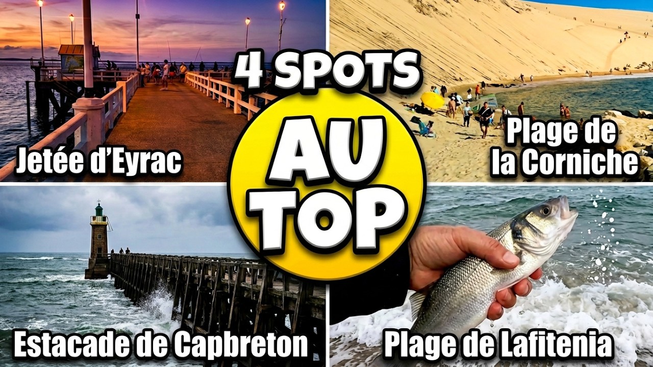 4 spots où pêcher dans le Sud Ouest
