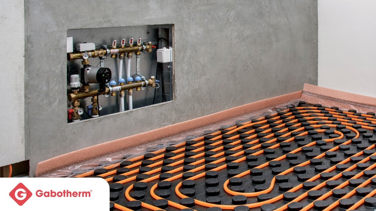 Montáž podlahového vytápění a chlazení - Gabotherm 1.2.3