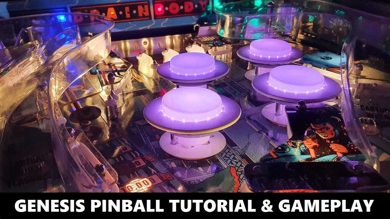 Genesis Pinball Tutorial, Gameplay & Robot Reveal (Gottlieb 1986)