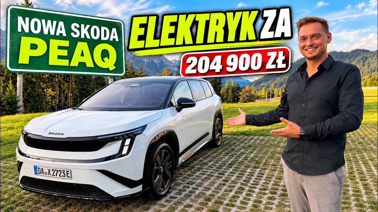 ELEKTRYCZNA SKODA ZA 204 900 ZŁ?! 🤯 Nowy Peaq ma 7 miejsc i nawet 647 km zasięgu! TEST