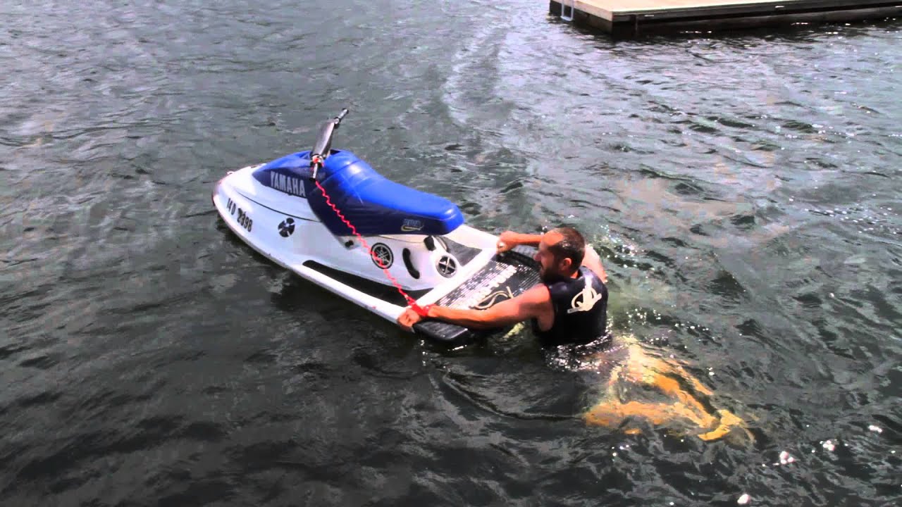 Dirk trying to get back on the waveblaster (fail!)