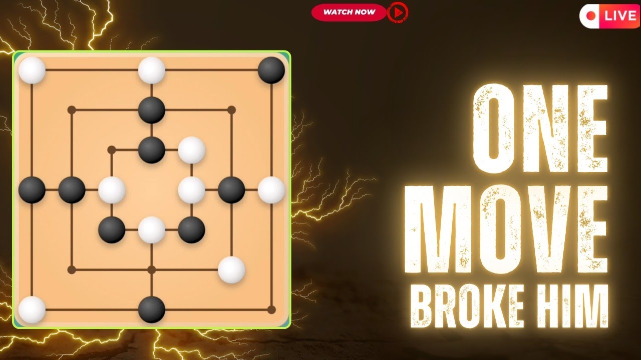 “He Showed Off His Strategies… Then Quit When I Outsmarted Him 😤 | Nine Men’s Morris”