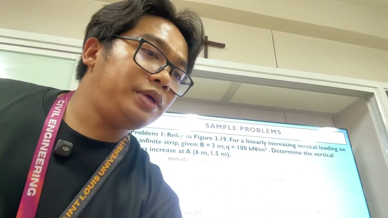 STRESSES IN A SOIl MASS- Linearly Increasing ver. Loading & Ver. Stress due to Embankment loading