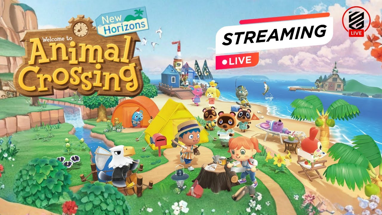 My First Day on the Island! 🌴🐚 | Animal Crossing: New Horizons LIVE | Safe Screen Gaming