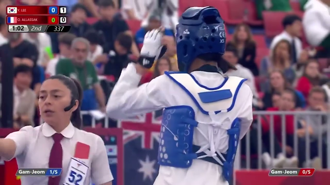 337 Semi Final Women  46kg KOR LEE Yumin FRA ALLASSAK Oumaima