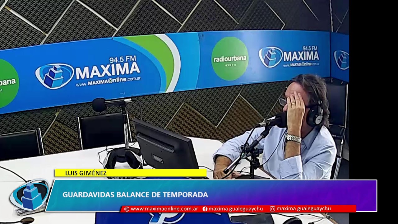 Luis Giménez. Guardavidas balance de temporada| Radio Máxima 94.5mhz. Gualeguaychú