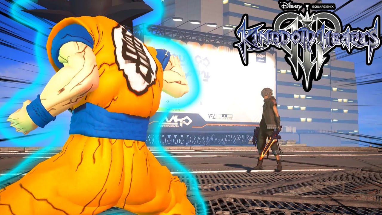 Goku From Dragon Ball Vs Yozora In Kingdom Hearts 3 (Mod)
