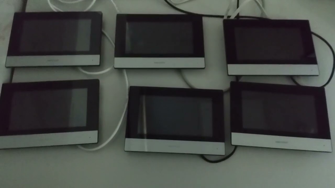 HIK@VISION INTERCOM INDOOR STATION AND EXTENSIONS ADDING WITHOUT OUTDOOR STATION