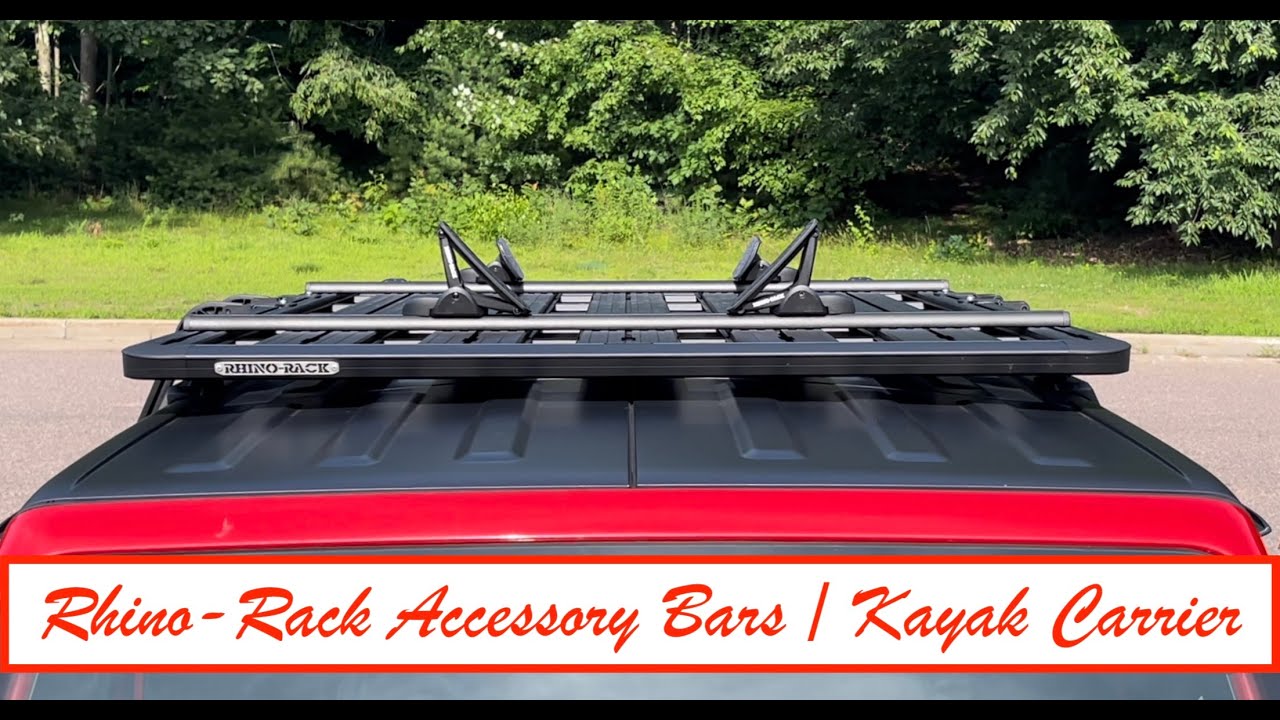 Installing Rhino Rack Accessory Bars & Nautic Kayak Carrier on our 2021 Jeep Wrangler JL Rubicon