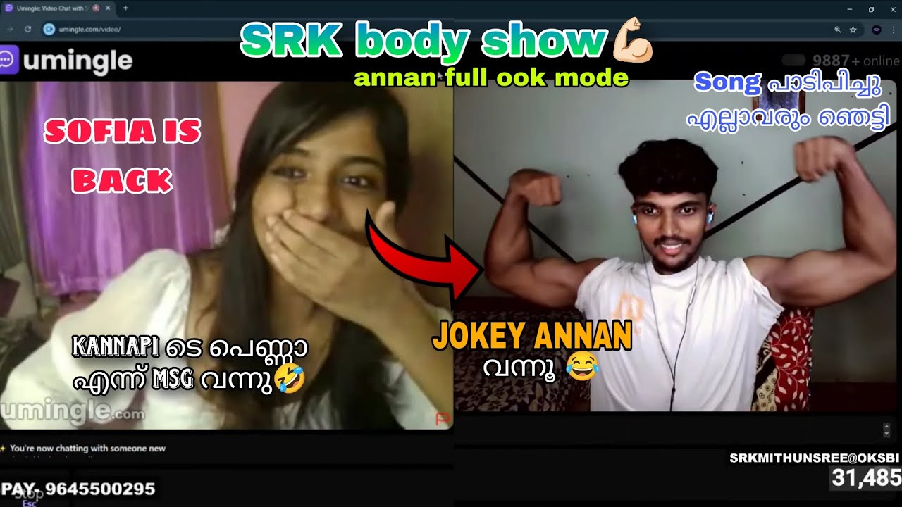 SRK ON OMEGLE |MEETED SOFIA AGAIN💞|JOKEY ANNAN FULL COMEDY😂|#omegle 