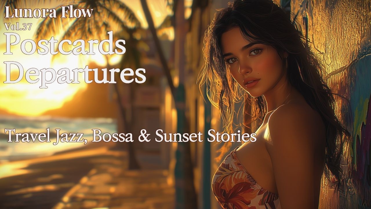 Lunora Flow Vol.37 – Postcards & Departures | Travel Jazz, Bossa & Sunset Stories |