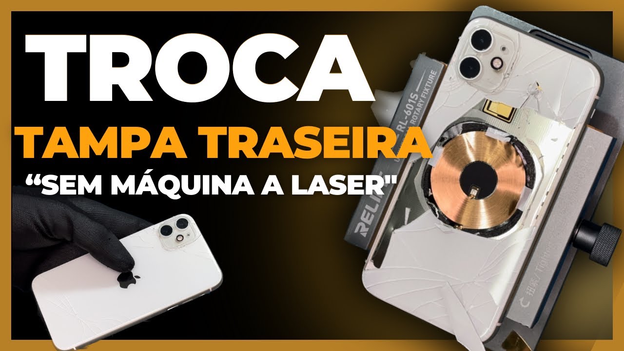 TROCA DE VIDRO TRASEIRO IPHONE 11  De Forma RÁPIDA e FÁCIL!