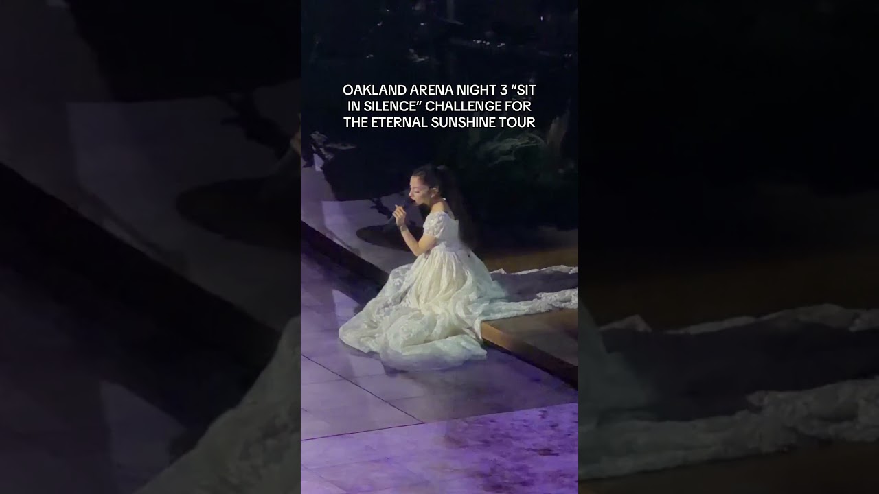 We lost the &ldquo;Sit In Silence&rdquo; challenge at @ArianaGrande&rsquo;s #eternalsunshinetour