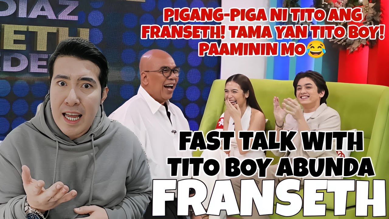 [REACTION] Fast Talk with Boy Abunda: FRANSETH | ANG TATAPANG!! |  Francine Diaz and Seth Fedelin