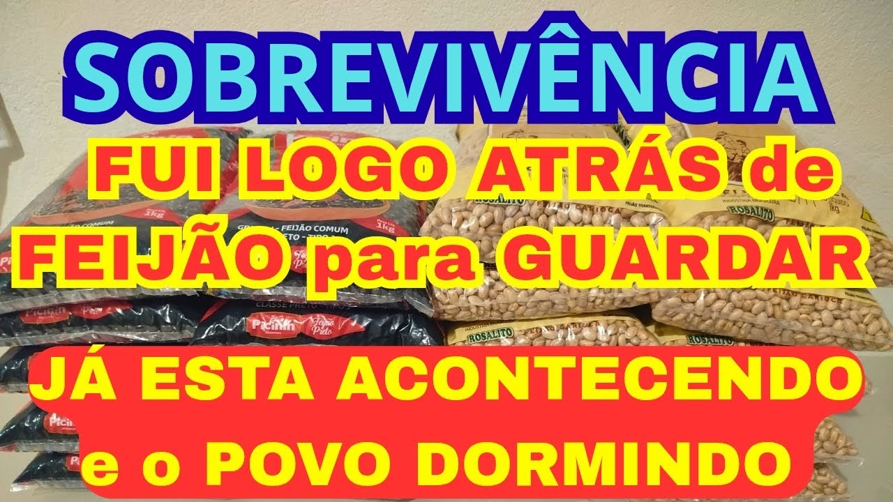 FAÇA ALGUMA COISA enquanto AINDA dá TEMPO #estoquedealimentos #armazenamento #sobrevivencia #comida