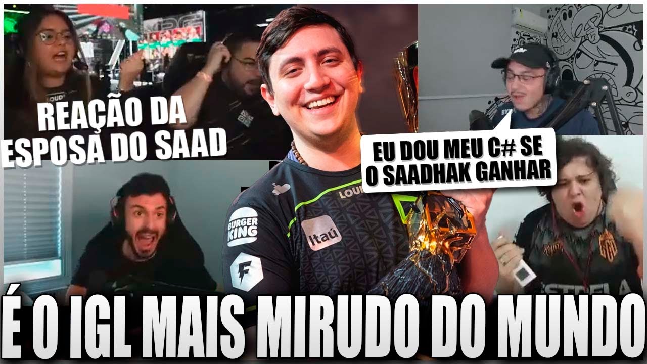 REAÇÃO DOS STREAMERS AO SAADHAK FAZENDO 1X5 CONTRA A NRG NA GRANDE FINAL DO VCT AMÉRICAS