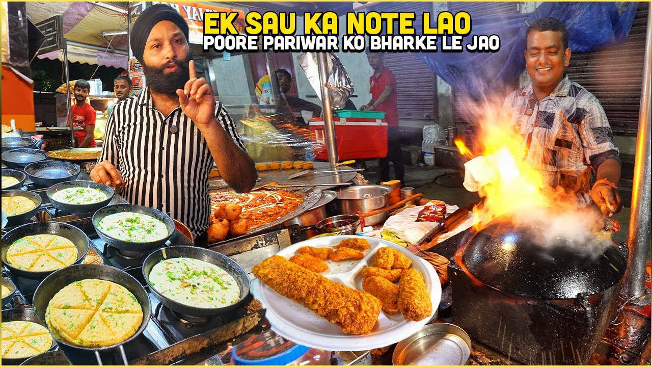DELHI Street Food Viral Tour 99/- Unlimited Momo + Pav Bhaji, Tikki Chole, Kathi Kebab, Dahi Bhalla