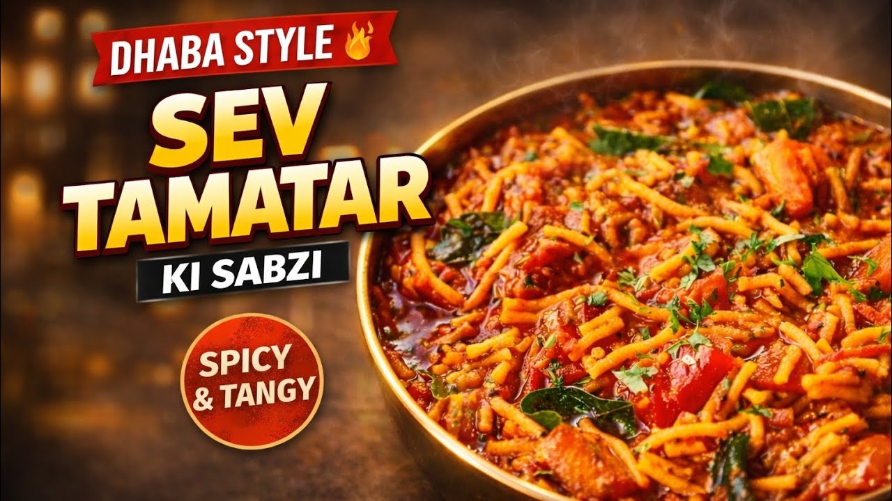Sev Tamatar Ki Sabzi Recipe | Dhaba Style Sev Tamatar sabzi | Easy Rajasthani Sabzi for Dinner