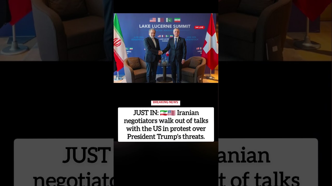 Iran Walks Out of US Talks After Trump's Threats | Breaking News #usnews #iran #trump #lakelucerne