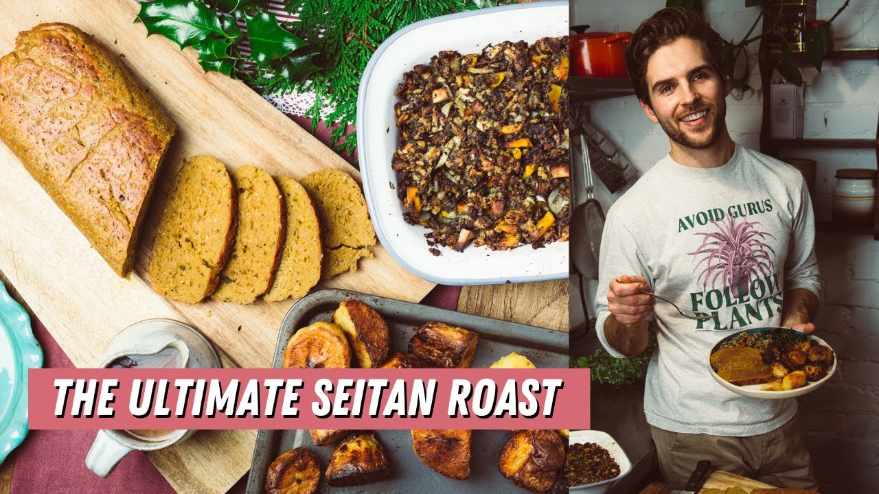 Seitan Roast With Chestnut And Apple Vegan Stuffing - A Roast For Every Occasion