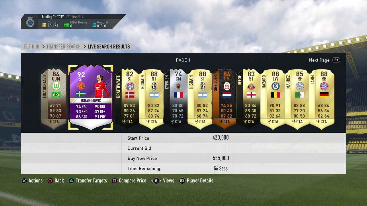 POTM IBRAHIMOVIC ? !!! - POTM INVESTMENTS - FIFA 17 ULTIMATE TEAM TRADING