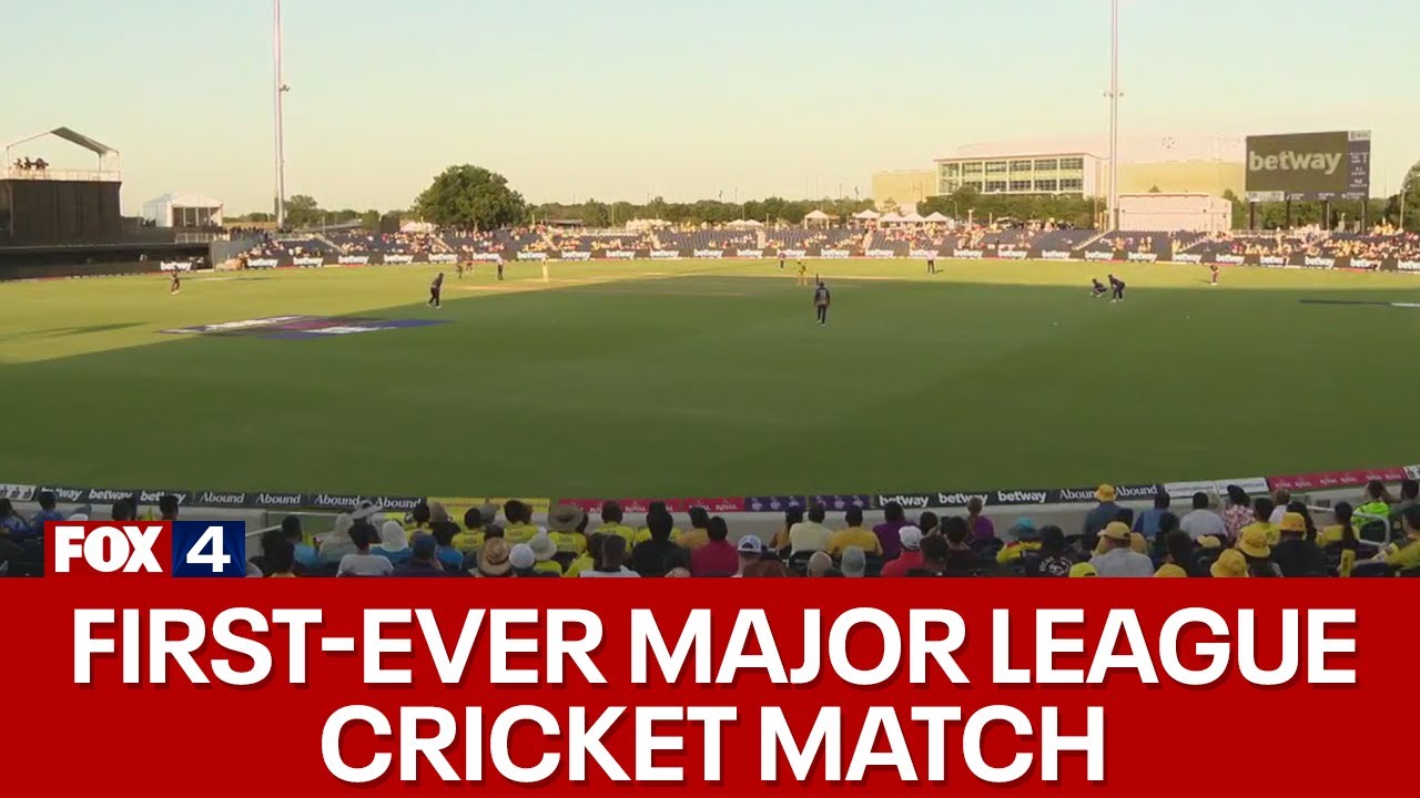 Cricket fans pack Grand Prairie Stadium for first-ever MLC match