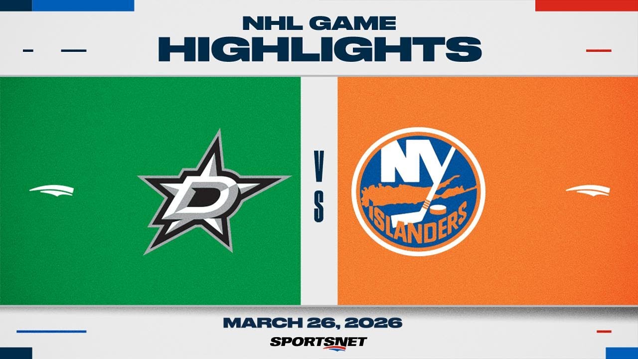 NHL Highlights | Stars vs. Islanders - March 26, 2026